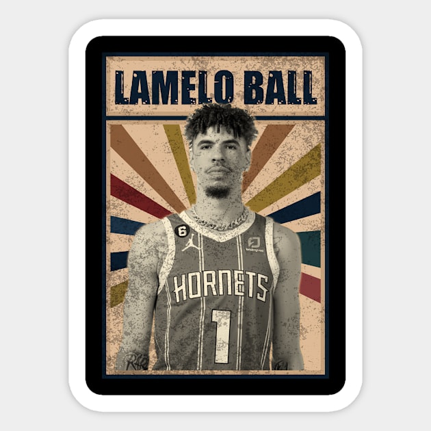 Charlotte Hornets Lamelo Ball Sticker by RobinaultCoils